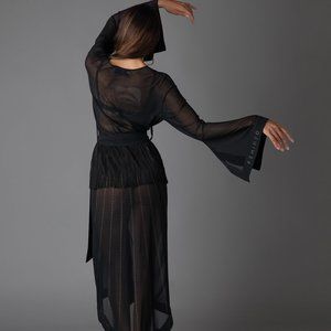 K1 in Black by Femineo - Kimono/Cover-up in S/M (OS)